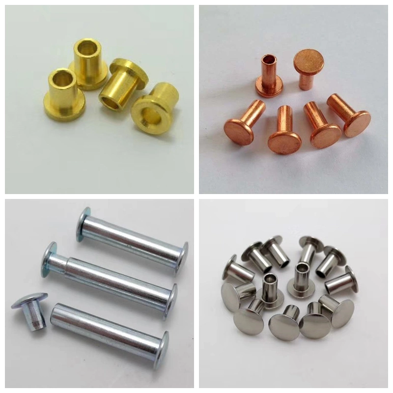 China Manufacturers Fastener Semi Tubular Rivet Tubular Rivets Flat Head Rivet Solid Rivet