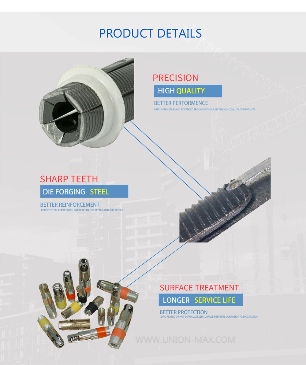 Factory Hot Sale Expansion Shells for Concrete Anchor with Casting Cone15mm Bar Tie