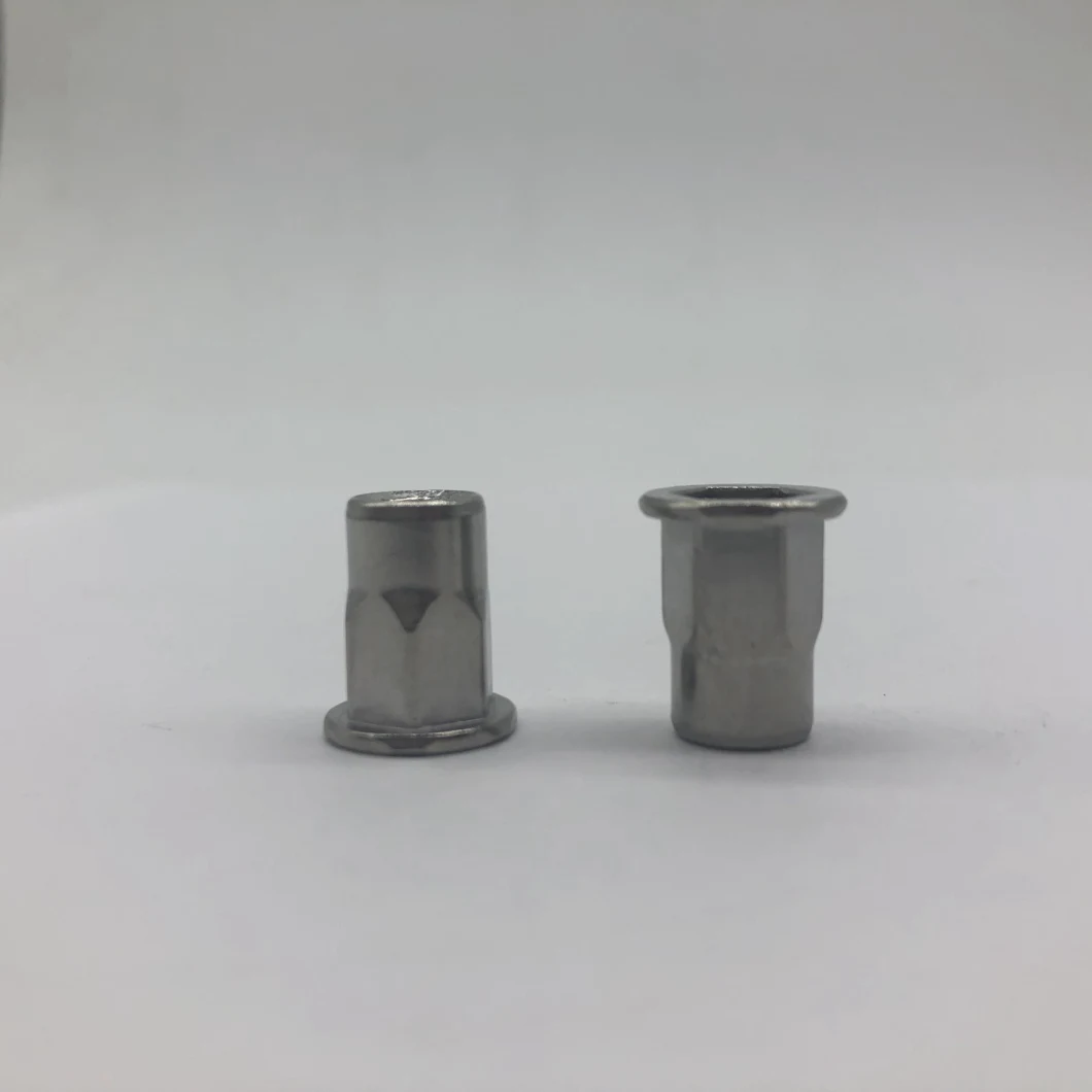 Rivet Nut M6 SS304 Half Hex External Hex Internal Hex